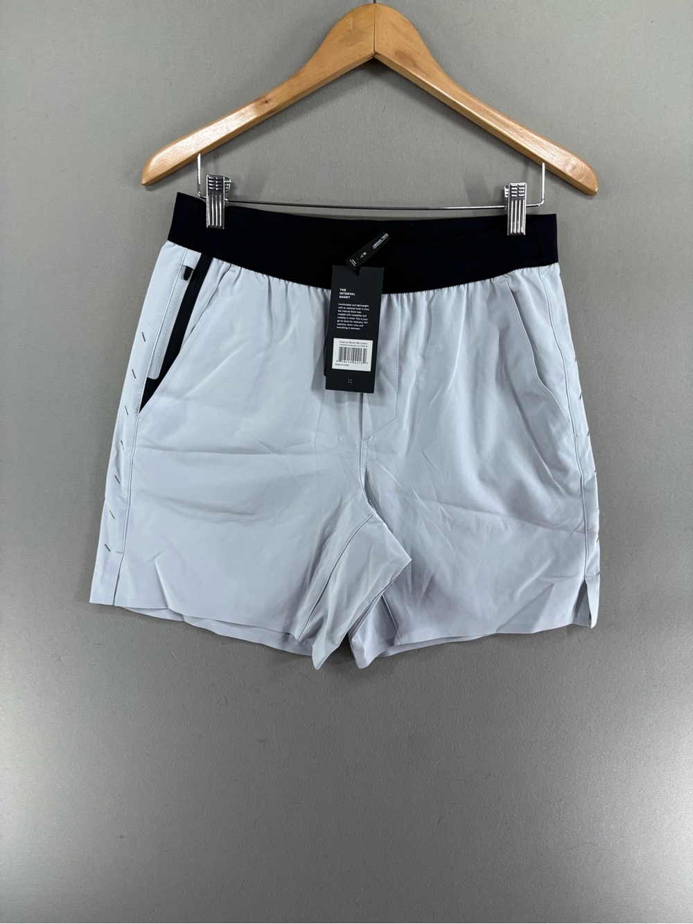 Ten Thousand Interval Short No Liner 7in LTGRY Medium Gym Workout Training
